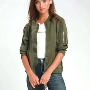 SANCTUARY Olive Green Bomber Jacket